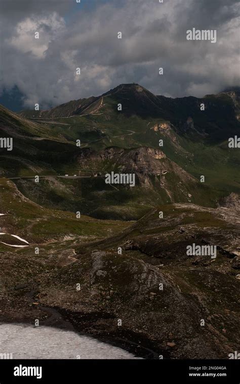 View on mountain ranges in Alps Stock Photo - Alamy