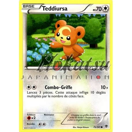 Purchase PKM 075 101 Teddiursa NB10 Plasma Blast Pokemon Hokatsu