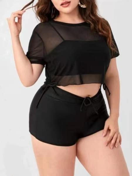 Plus Size In Lace Bikini Summer Outfit Women Beach Rush Guard For Women Swimsuit Shopee