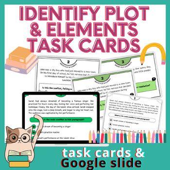 Identify Plot & Elements Task Cards - Story Elements Task Cards | TPT