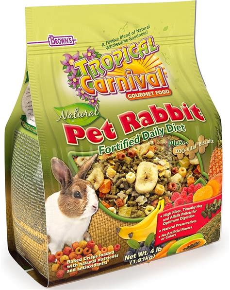 Fm Browns Tropical Carnival Natural Rabbit Food 4 Lb