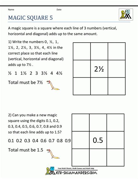 Printable Math Puzzles For 6Th Grade | Printable Crossword Puzzles