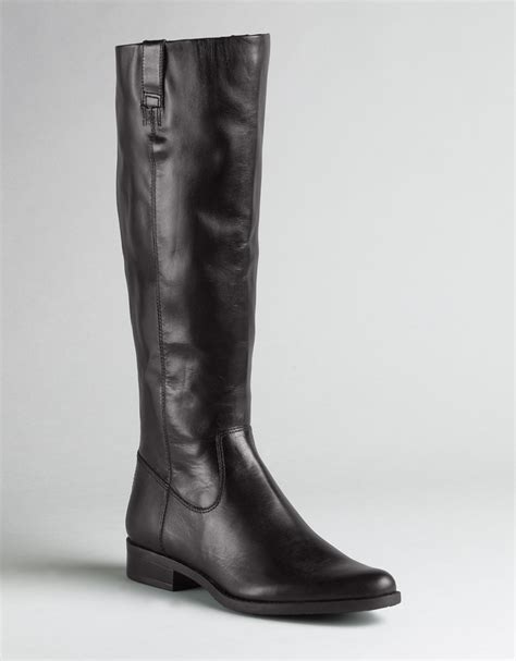 Calvin Klein Tamryn Leather Boots In Brown Brown Leather Lyst