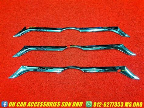 Perodua Myvi 2018 Tailgate Trunk Garnish Chrome UH Car