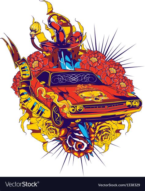 Cool car Royalty Free Vector Image - VectorStock