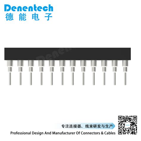 Denentech Customized Mm H Mm Dual Row Straight Machined Ic Socket