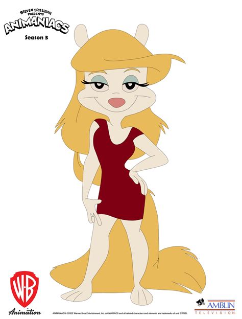 Minerva Mink Animaniacs 2020 Season 3 Face Forward Model Character