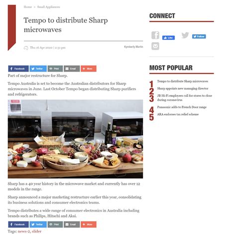 Oh Dear! What Happened To The Vanishing Sharp Story At Appliance ... 