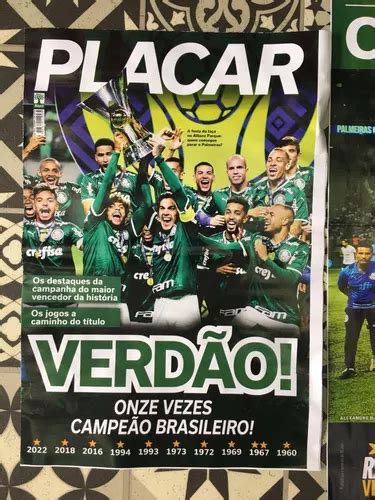 Pôster Placar Palmeiras Campeão Brasileiro 2022 Parcelamento sem juros