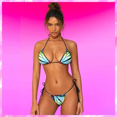 Butterfly Bikini Two Piece Bikini Beach Babe Bikini