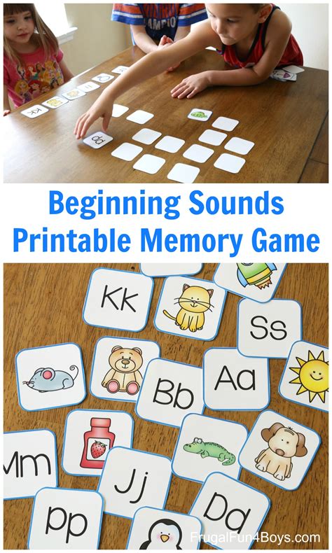 Printable Alphabet Memory Game Cards - Frugal Fun For Boys and Girls