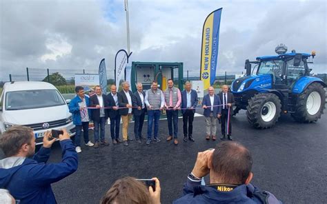 Inauguration d une unité de méthanisation agricole