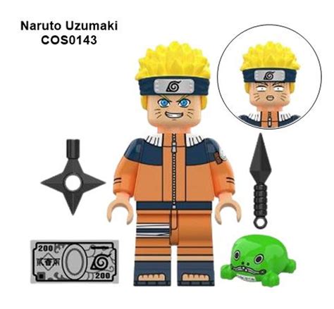 Minifigura Bloco De Montar Anime Mang Naruto Sapinho Carteira Lego