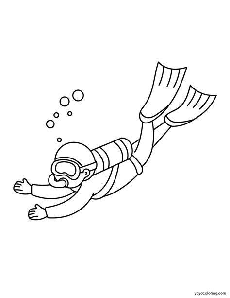 Scuba Diver Coloring Pages at webezrablog Blog