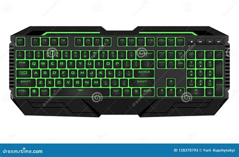 Gaming Keyboard with LED Backlit. Editorial Stock Photo - Illustration ...