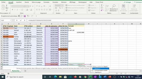 Excel Comment Utiliser Les Fonctions Recherchev Index Equiv Youtube