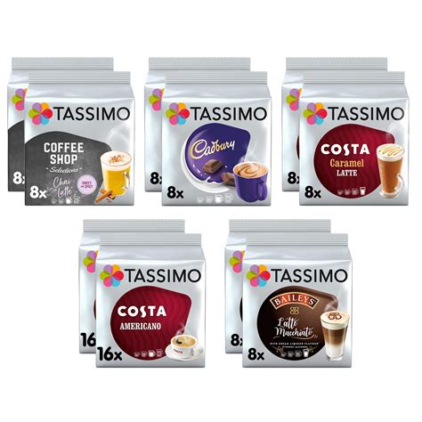 Buy Tassimo Coffee Variety Pack - Costa Americano/Caramel Latte ...