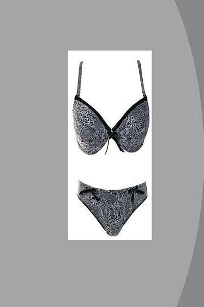 Set Lenjerie Intima Dama Venerastyle Marseille 01 Negru Alb 80c Eu