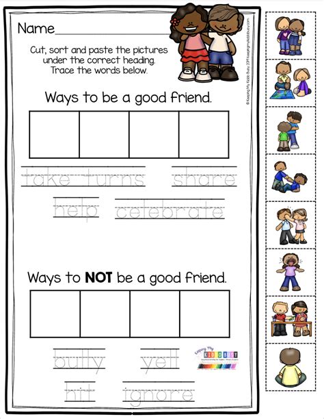 Social Skills Activities Worksheets Enhance Childrens Socia