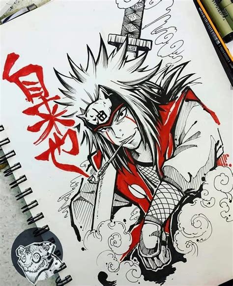 Pin De Daniel Ribeiro Em Desenhos Jiraya Desenho Tatuagens De Anime