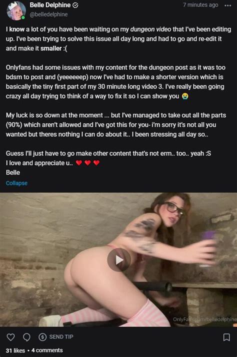 Belle Delphine Bdsm Dungeon Pussy Fingering Video Leaked