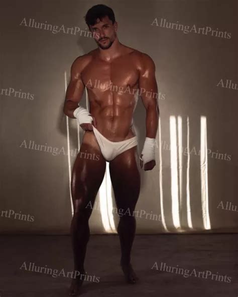 Male Model Print Muscular Handsome Beefcake Shirtless Hunk Hot Man N Eur Picclick Fr