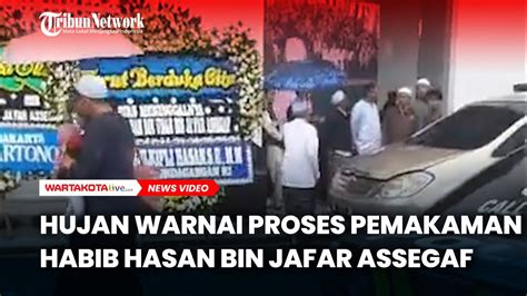 Alam Berduka Hujan Warnai Proses Pemakaman Habib Hasan Bin Jafar