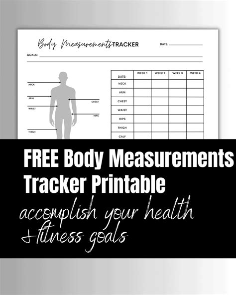 Free Body Measurements Tracker Printable Pdf The Clever Heart