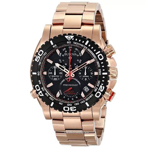 Bulova Precisionist Chronograph Tachymeter 200m 98b213 Mens Watch