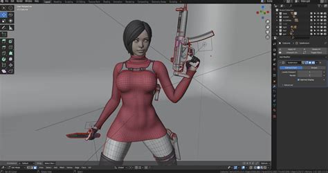 Ada Wong Resident Evil Remake D Model By Qaz