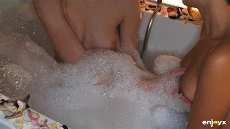 Lesbian Babes Agatha Vega And Freya Mayer Have A Lustful Journey From Bathtub To The Bed