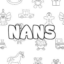 Coloriage Pr Nom Nans Sans D Passer