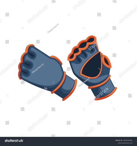 Gym Safety Gloves Icon Bike Gloves Stock Vector (Royalty Free