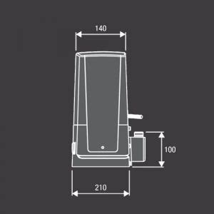 Motor Benincà BULL 5 para portones corredizos JMI Automatismos