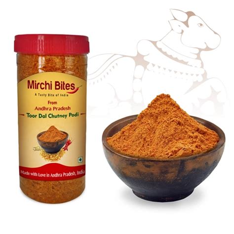 Buy Ongole's Famous Andhra Toor Dal (Kandi Pappu) Chutney Podi Online at Lowest Price ...