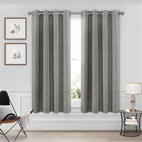 CUCRAF Cortinas 100 Opacas Totales De 63 Pulgadas De Longitud Para