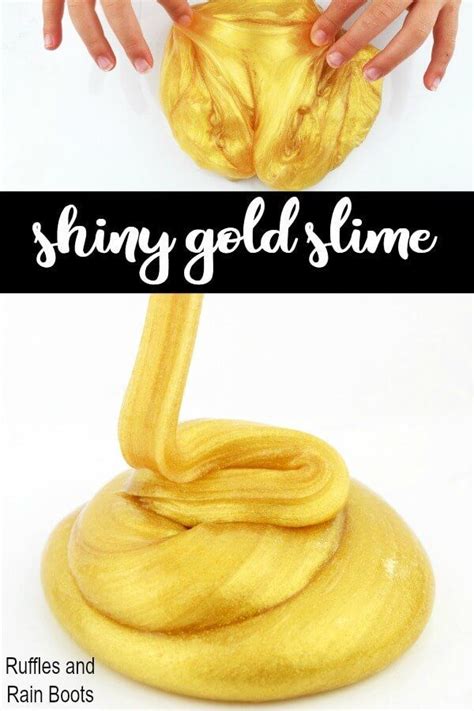 Truly Gold Slime Gold Slime With Mica Powder And Glitter Slime