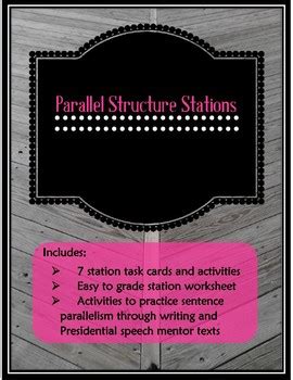 Parallel Structure Stations By The Meticulous English Teacher Tpt