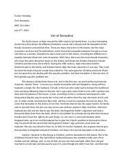 Assignment 13 Essay On A Doll S House Docx Tushar Moradiya Prof