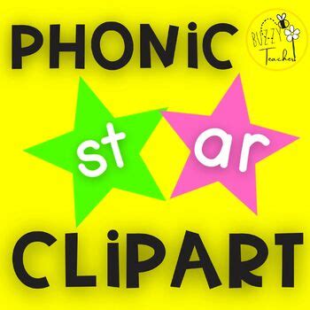 Star Phonics Clipart by buzzyteachers | TPT