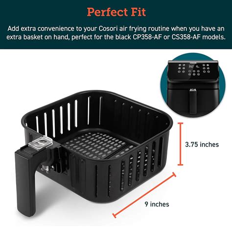 Non Stick Air Fryer Basket Replacement For Cosori Air Fryers 58qt In Macao At Mop 302 Rating