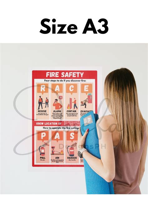 Fire Safety Poster With Free Printable Race Pass Id Card Badge Design