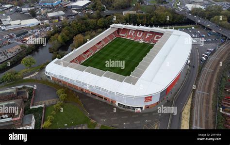 Aerial View Of The Aesseal New York Stadium Current Home Of Rotherham