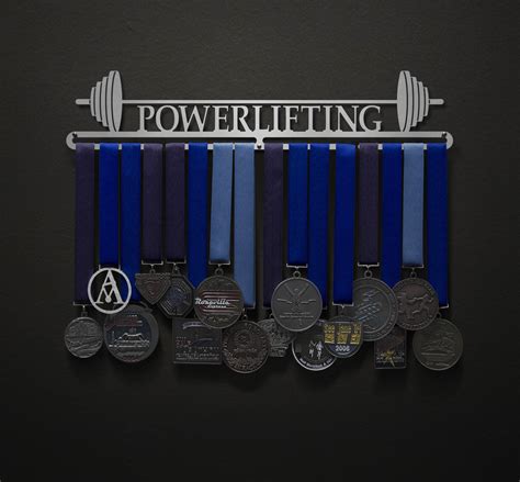 Powerlifting | Sport & Running Medal Displays | The Original Stainless Steel Medal Display