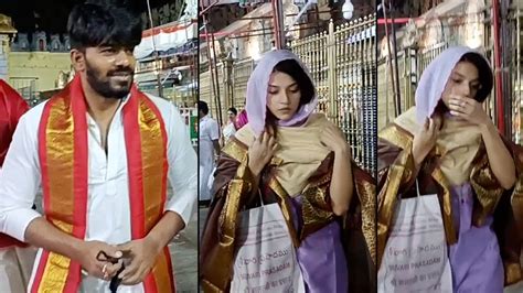 Sudigali Sudheer Mehreen Pirzada Visits Tirumala Temple Always