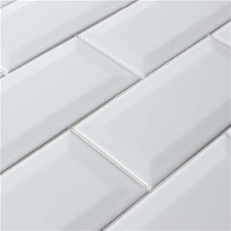 3x6 Matte White Bevelled Edge Rectangular Subway Tile Manufacturers