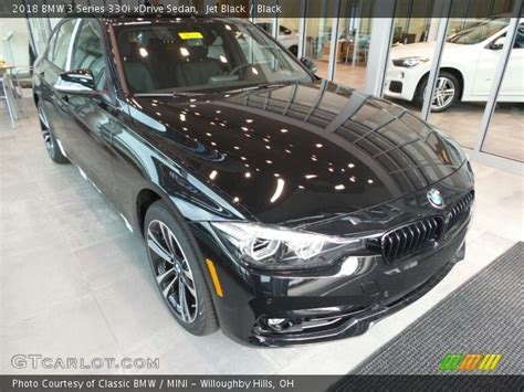 Jet Black 2018 Bmw 3 Series 330i Xdrive Sedan Black Interior Vehicle