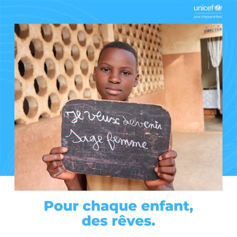 UNICEF Benin on Twitter Ensemble accompagnons les enfants à réaliser