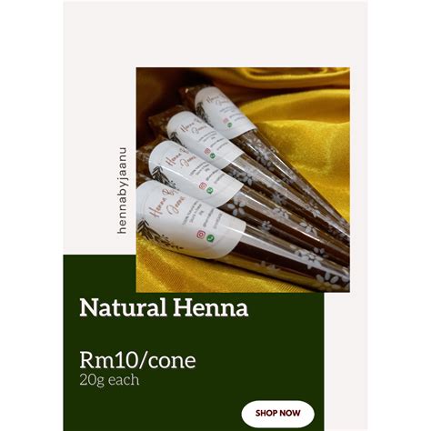 💥Promotion💥 [Ready Stock] | 2 Natural Henna Cone | Henna By Jaanu