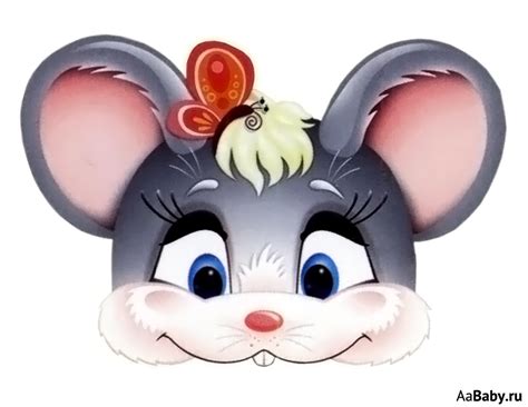 Картинки по запросу маска мышки на голову распечатать | Mask template ...